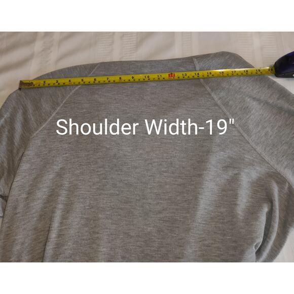 Sunday Cowl Neck Top Sz 2X Gray White Lace Front Panel Lightweight Sweater - Picture 16 of 16